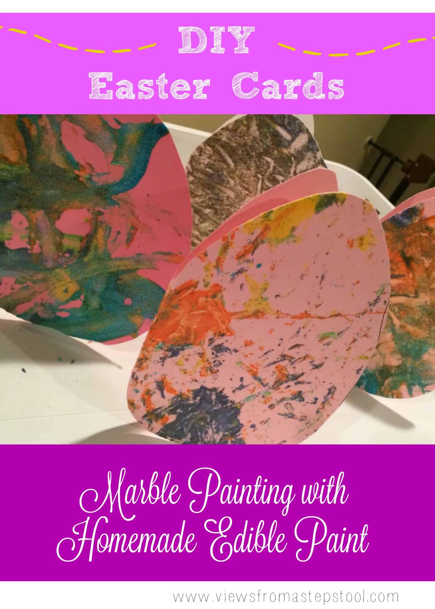 Check out how we made these DIY Easter cards baby friendly with homemade, edible paint!
