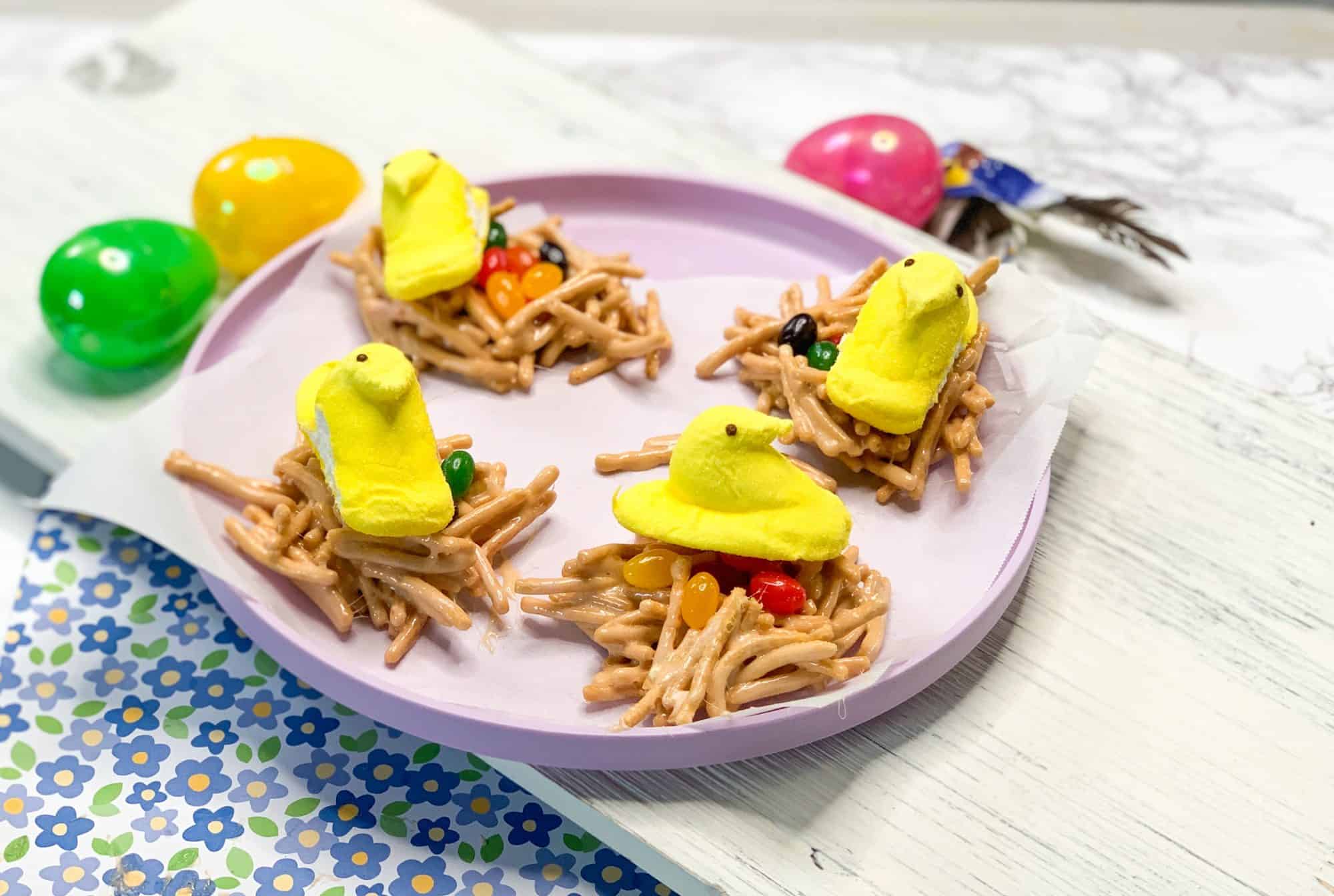 Edible Bird's Nest KidMade Easter Party Treat Views From a Step Stool