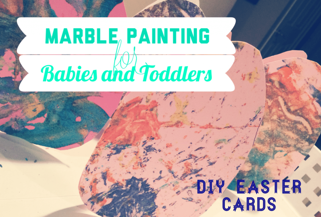 DIY Easter Cards: Marble Painting with Homemade Paint