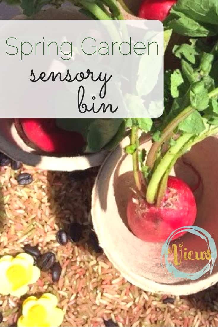 Spring Garden sensory bin