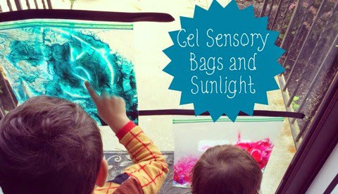 Gel Sensory Bags and Sunlight for Young Kids