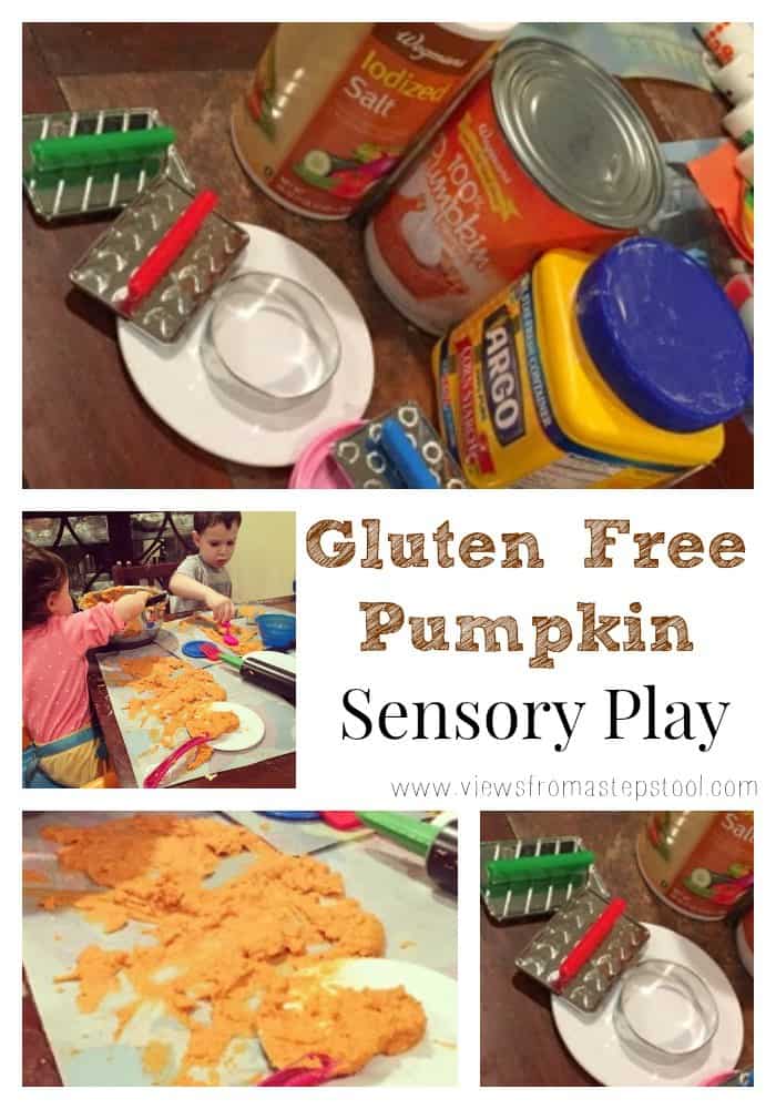 Gluten Free Edible Pumpkin Sensory Play