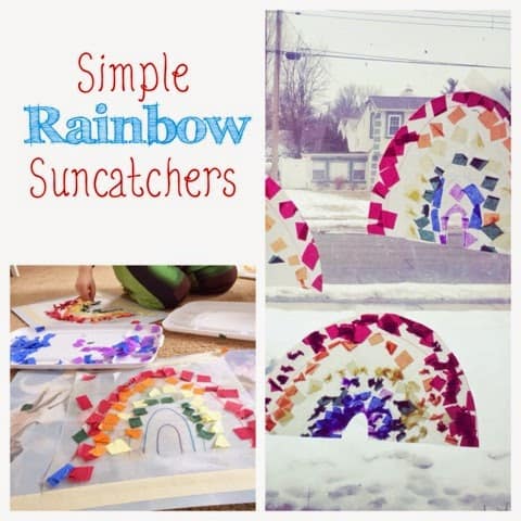 Rainbow Suncatchers – A Kid-Made Spring Activity