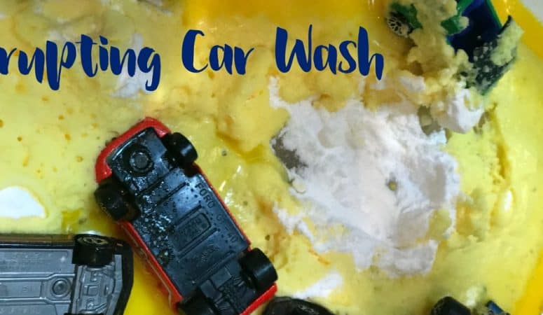 Erupting Kids Car Wash: Simple Science and Play