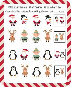 FREE Christmas Pattern Printable