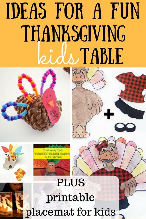 This printable Thanksgiving placemat for kids will keep your kids busy and having fun on Thanksgiving Day! Plus, check out the fun ideas for a kids table! BONUS free printable place cards for adults too! #thanksgivingideas #kidsholidays #kidsthanksgiving #printableplacemat #kidsprintables #thanksgivingactivitiesforkids
