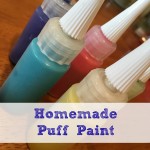 Homemade puff paint is the perfect boredom buster for kids of all ages! Combine a few simple pantry items to make this art + science fun!