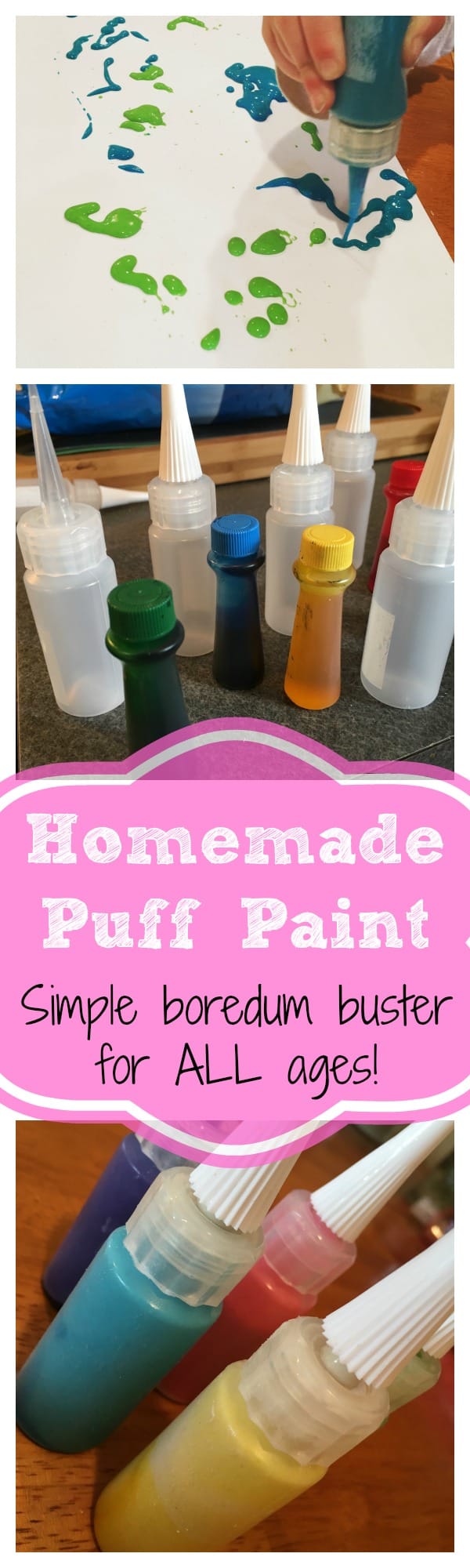 Homemade Puff Paint from Pantry Items - Views From a Step Stool