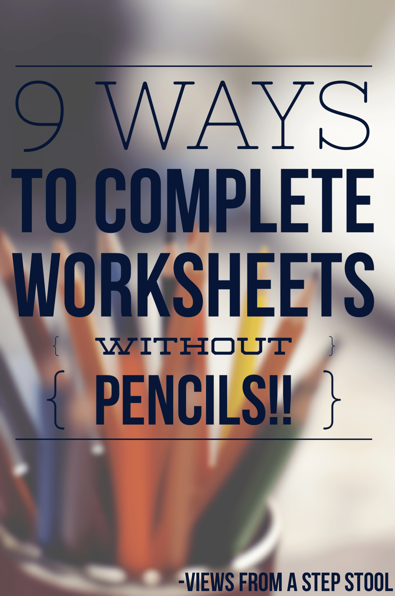 9 Ways to Complete Worksheets WITHOUT a Pencil! FREE Christmas Printables