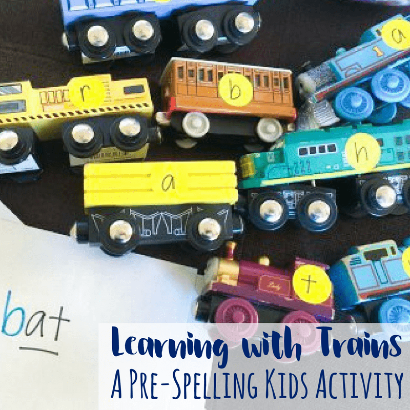 This simple, hands-on, activity uses learning with trains to practice pre-spelling by catering to the child's interest to work on this early literacy skill. 