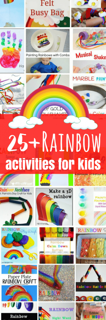 This collection of rainbow crafts and activities is sure to keep your kids busy and learning through fun and play! Perfect for the Spring!