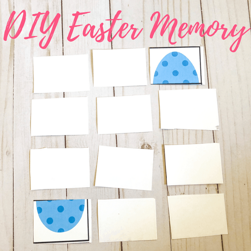 This printable Easter games for toddlers and preschoolers can be used as a puzzle and matching game or a memory game! Great as a busy bag!