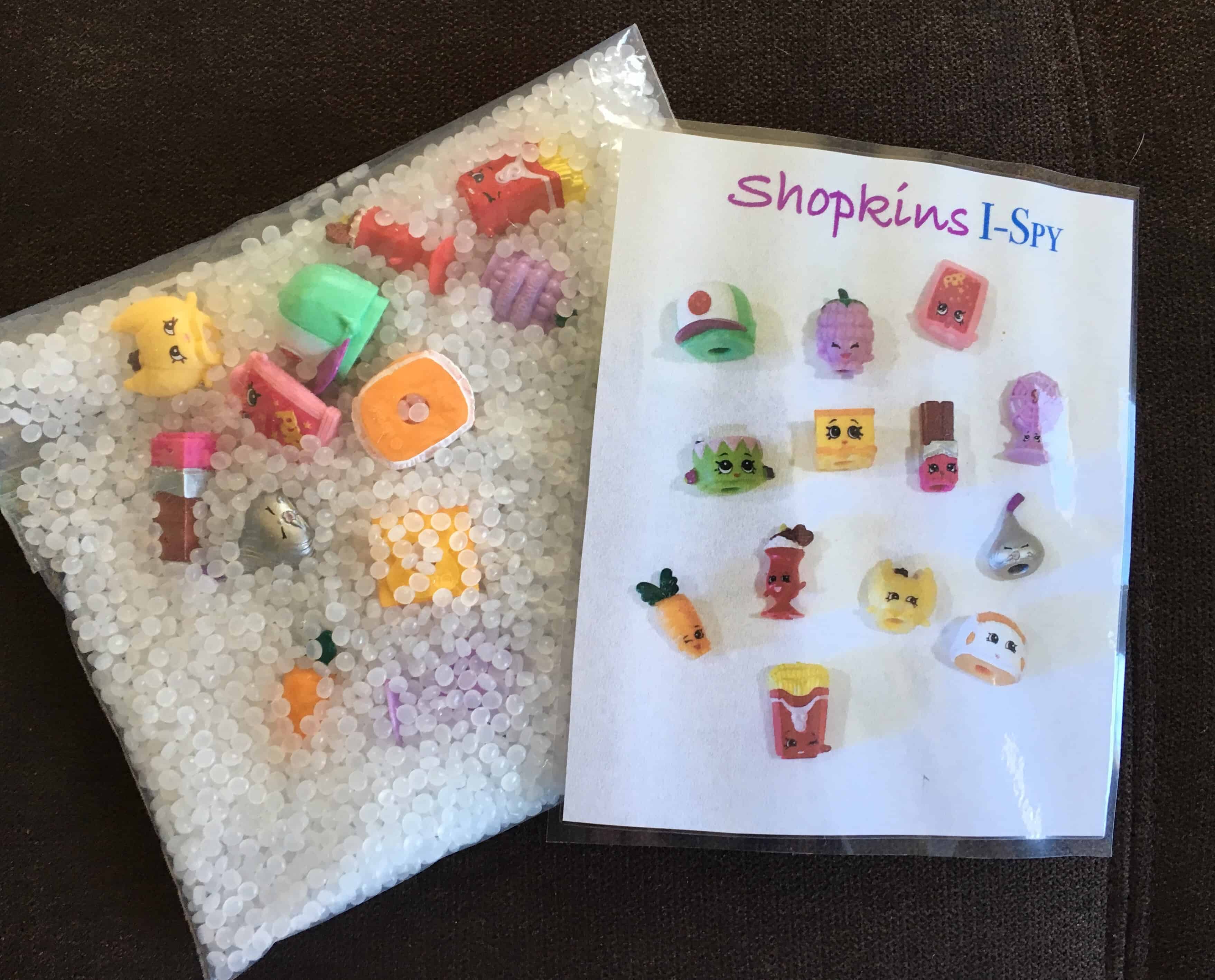 This Shopkins I Spy bag will keep all of the surprise egg lovers SUPER happy! A great sensory, and fine motor tool that will keep the kids BUSY.