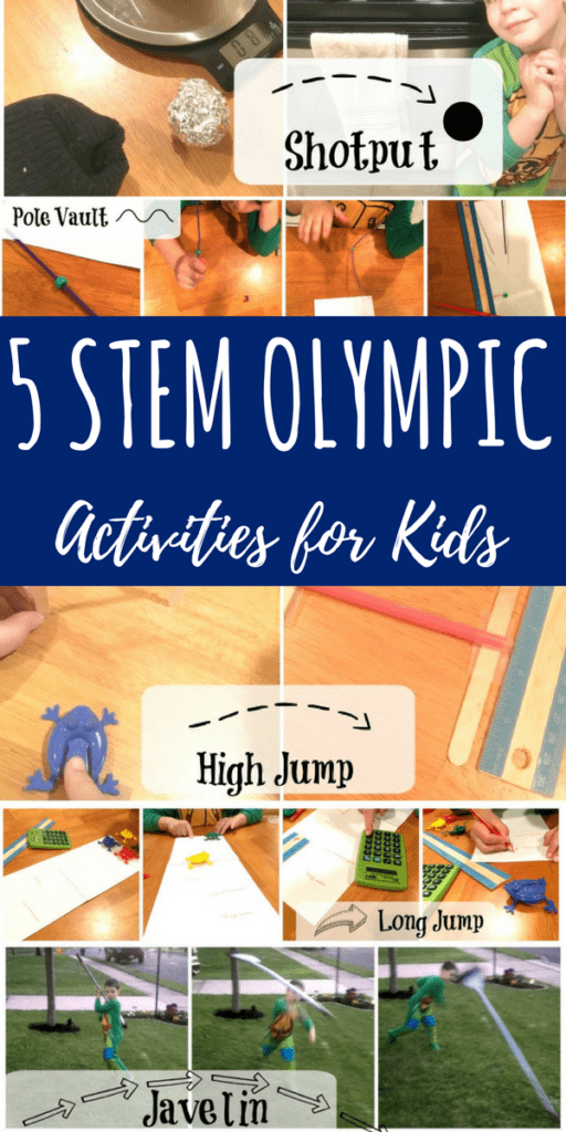 5 Olympics activities for kids that are easy to do at home. Kids will connect and learn with these STEM activities while learning about the Olympics!