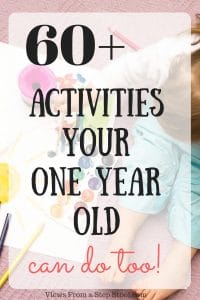 These activities for a one year old are full of science, sensory and arts and crafts fun!