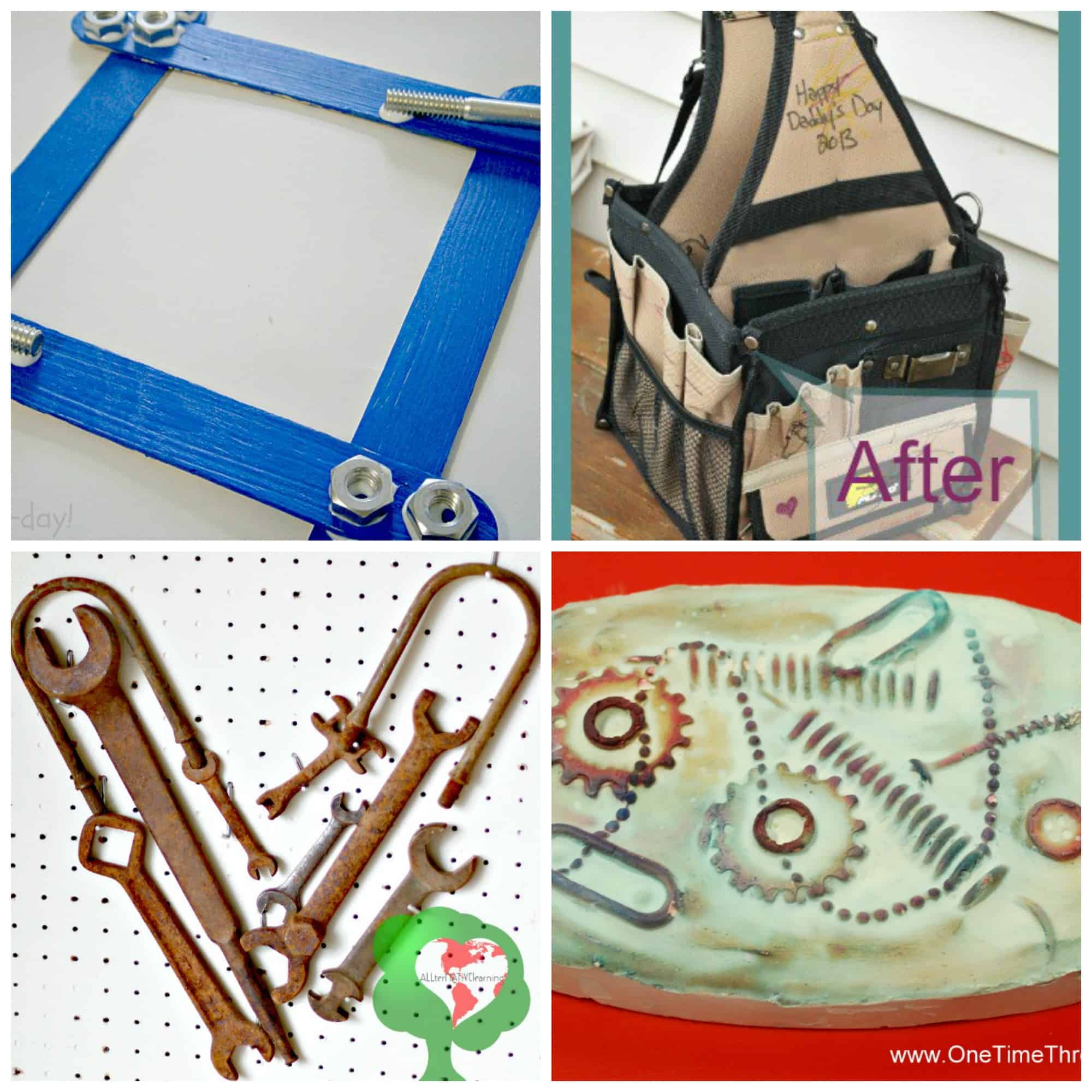 These father's day gifts are perfect for the tool lover! For the dad who has everything, they appreciate a homemade gift from their kids. These can all be kid made and are sure to warm the heart of any dad this father's day!