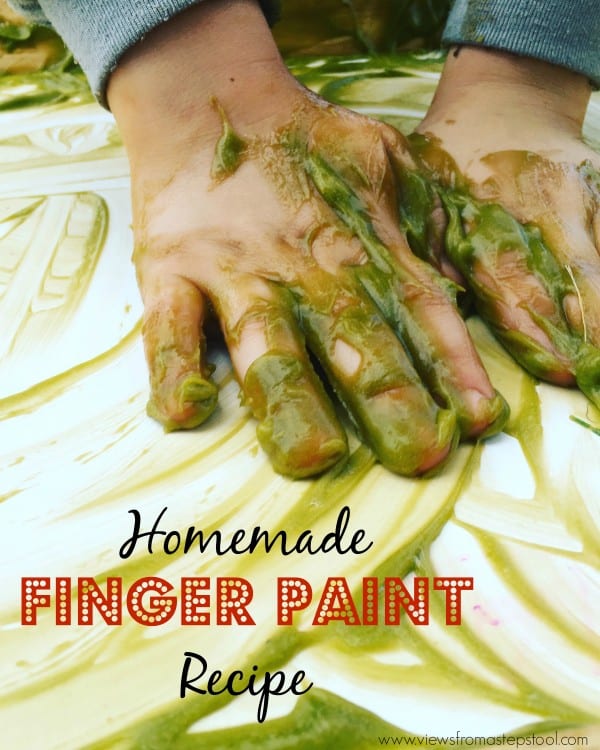 Homemade Finger Paint Gentle on the Skin, Easy to Make