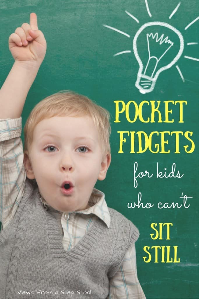 Some kids have a really hard time just sitting still, in class or at home. These pocket fidgets can be really helpful, find some that you can buy or make your own! 