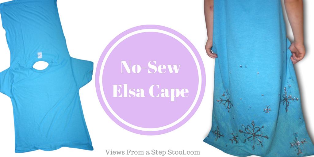 DIY No-Sew Elsa Cape for Pretend Play