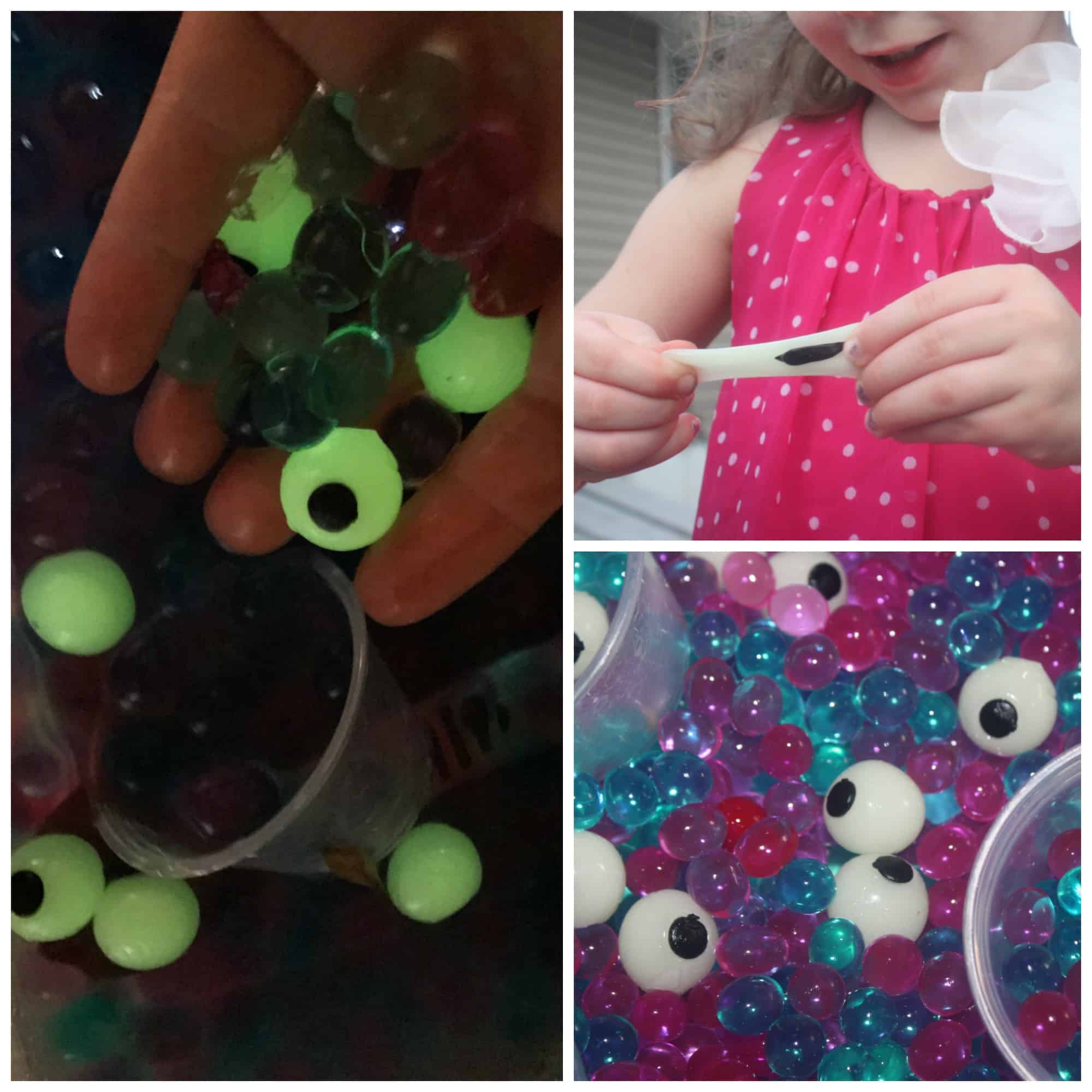 This monster sensory bin is the perfect way to get ready for Halloween, engaging all the senses. It's fun by day, and spooky by night!