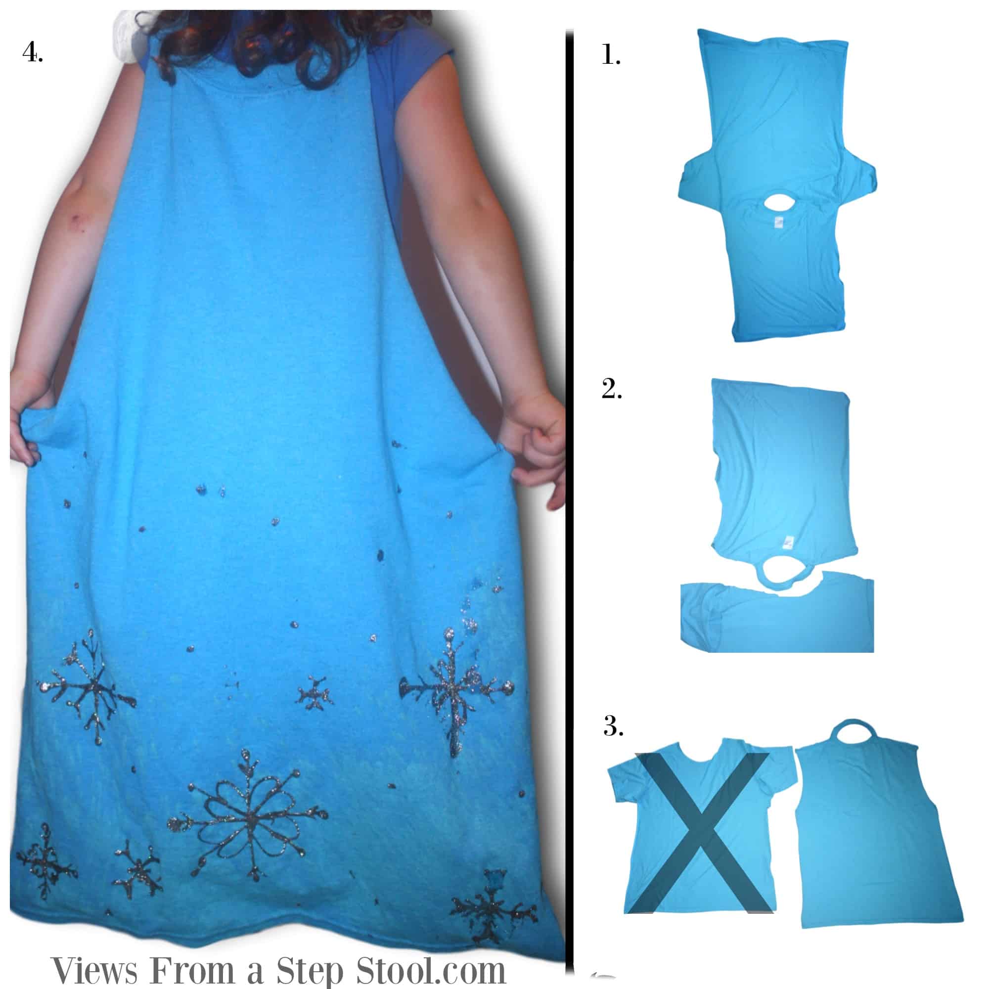 Make two dress-ups out of one t-shirt! This DIY no-sew Elsa cape and a simple doctor shirt are perfect for pretend and imaginative play for kids.