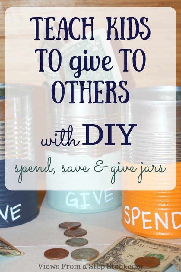 These spend, save, give jars are a great way to teach kids responsibility with money, and to give back. This simple DIY is made out of recycled materials!