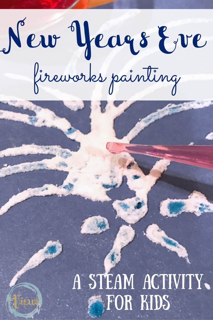 This fizzing fireworks painting project combines art and science to make for a fun activity for kids. Perfect for New Years or the Fourth of July! 