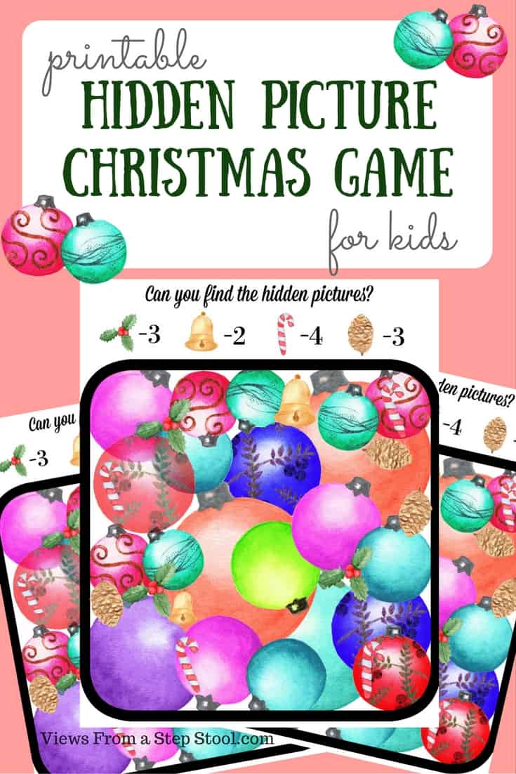 Based on Christmas tradition, this printable game is a spin on hunting for Christmas decorations. Print it out, or plan on your tablet or phone! 
