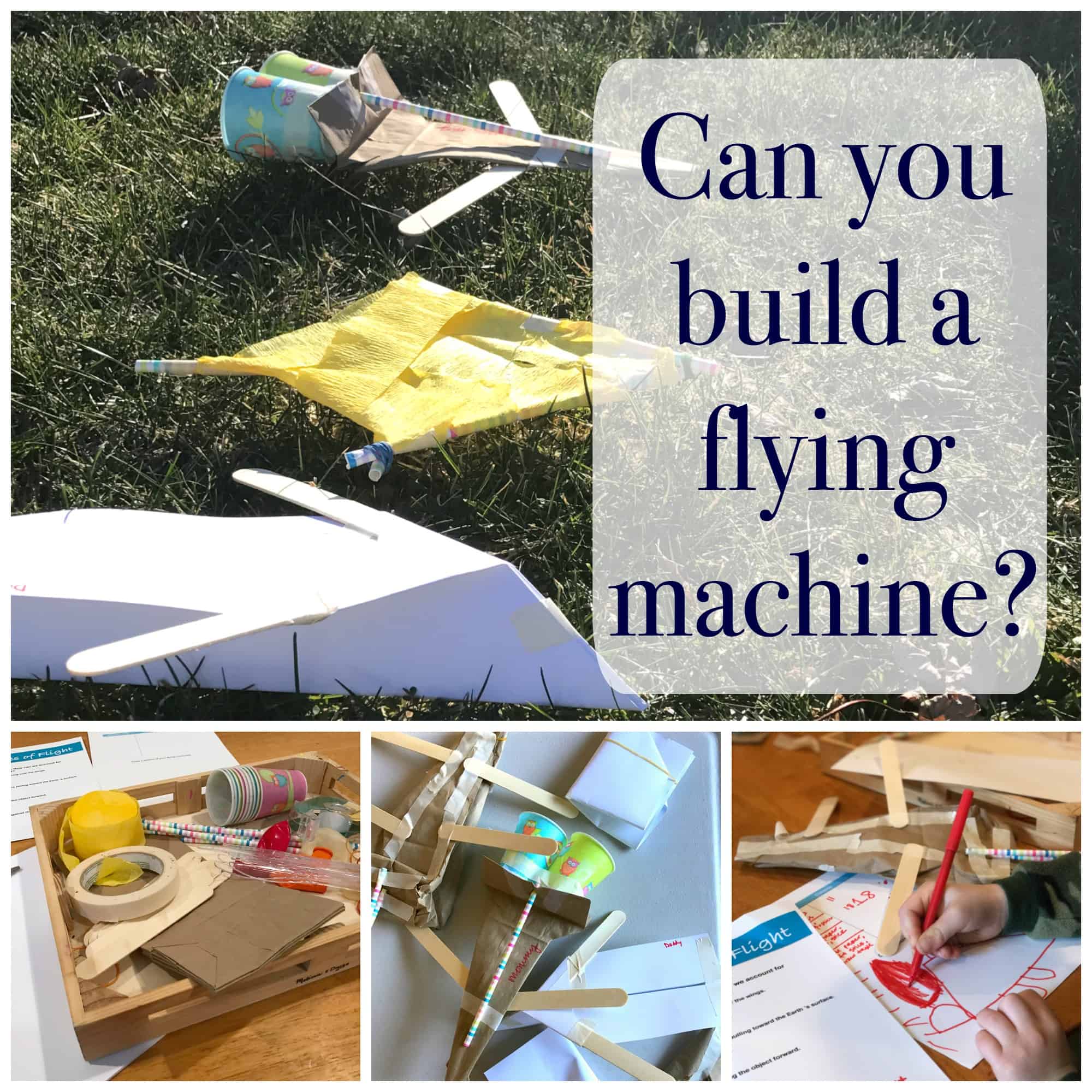 This flying machine STEM challenge is such a fun way for kids to learn about the principles of flight, plus a free printable worksheet!
