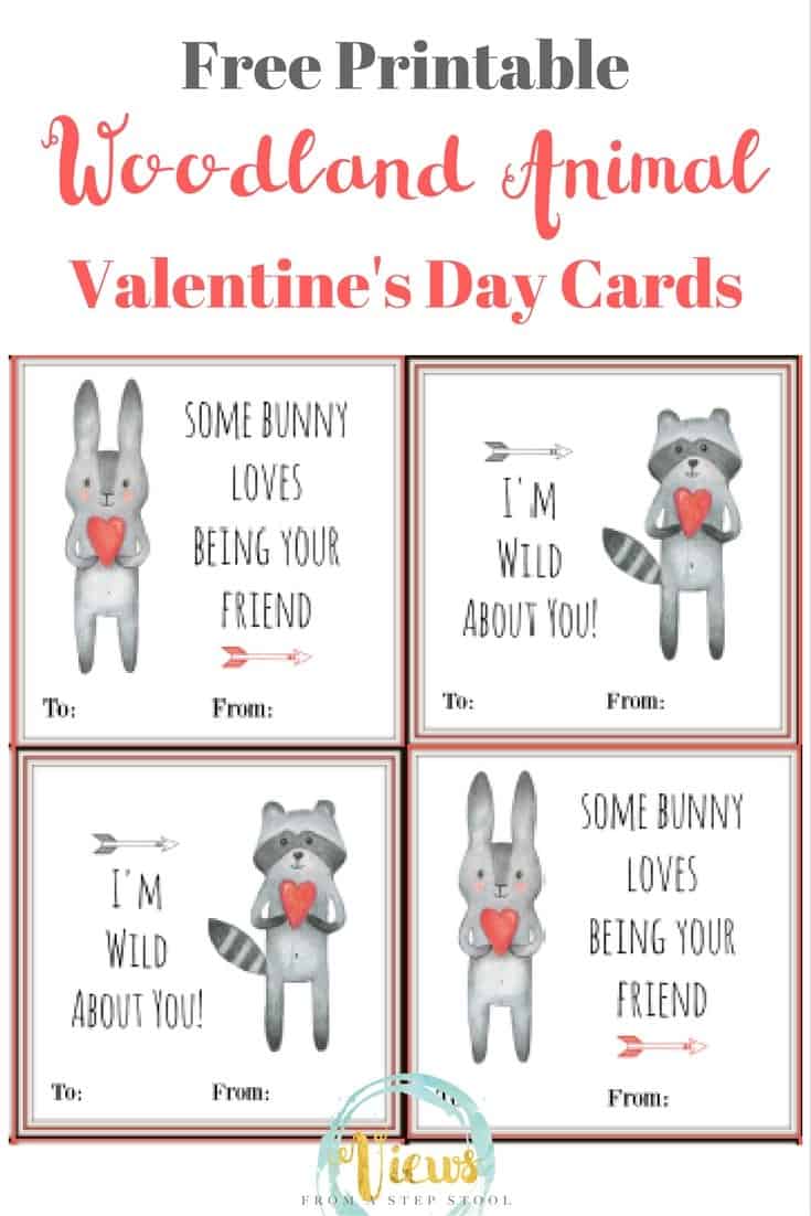 These woodland animal Valentines are perfect for preschoolers and toddlers! Little ones will love to print, cut, and pass these out!