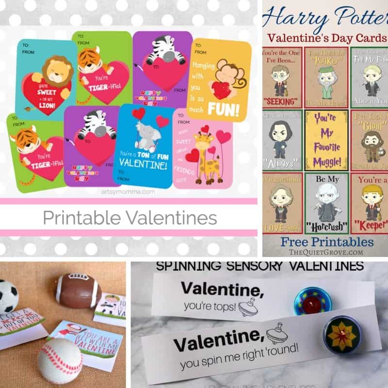 These printable Valentine's Day cards are all SO adorable, you are sure to find something to match your child's interests! 