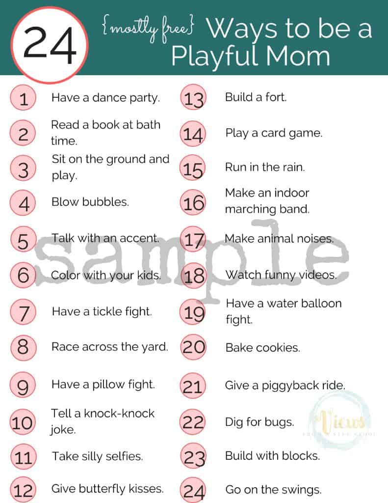 Here are some ways to be a playful mom that will help strengthen your relationship with your child. While allowing you to re-experience the power of play!