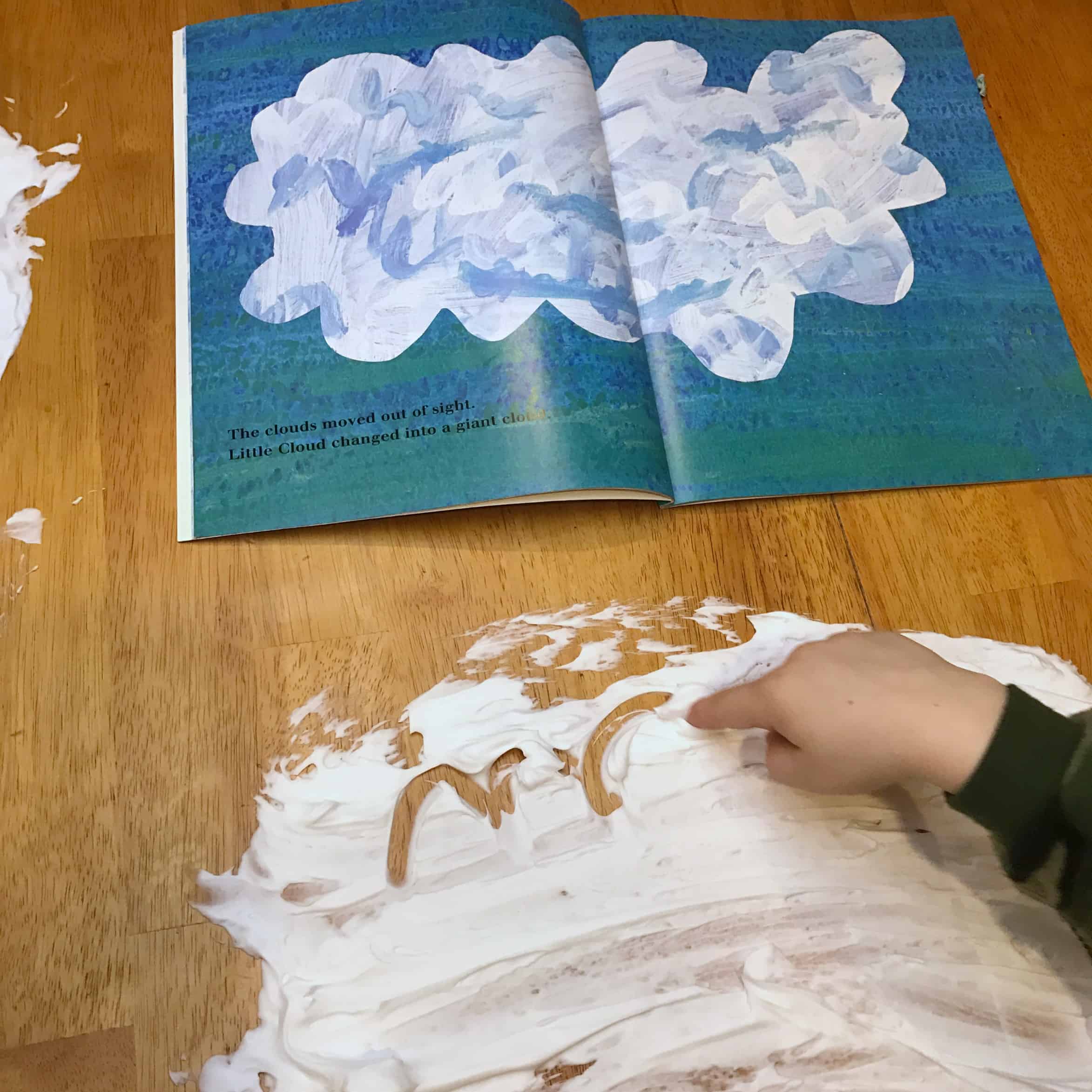 My kids just adored this book, and really enjoyed drawing clouds in shaving cream along with the book. 