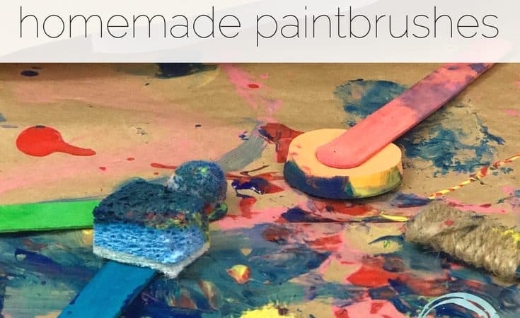 Process Art Painting for Kids with Homemade Paintbrushes