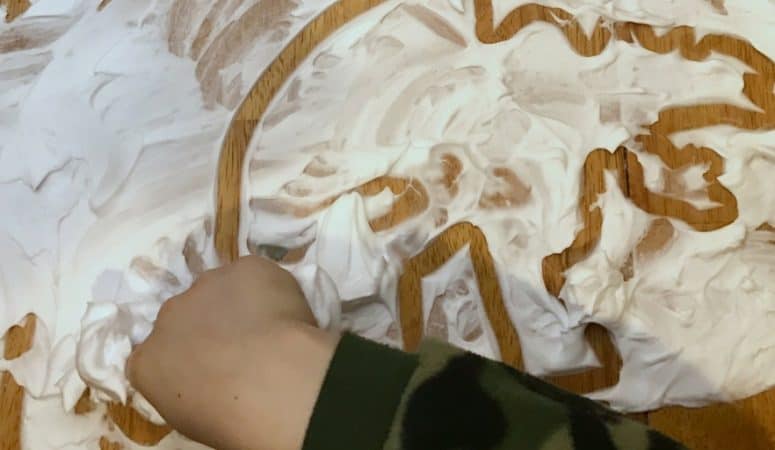Drawing Clouds in Shaving Cream with ‘Little Cloud’