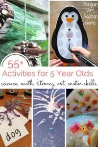 55+ Activities for 5 Year Olds
