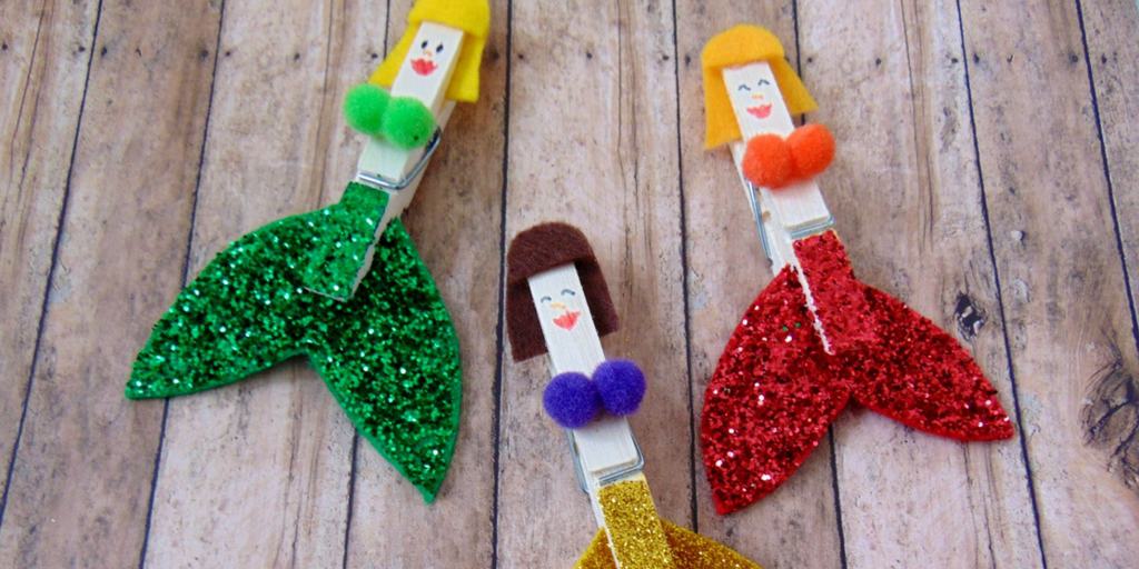 Clothespin Mermaid Craft for Kids