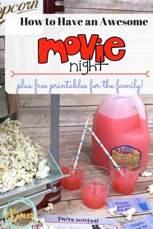 Host a Movie Night Your Kids Will Love! Plus Free Printable Invitations