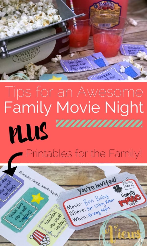 Check out these ways you can make movie night special in your house, and print out the invitation and coupons for everyone!