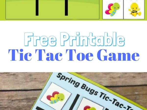 Spring Bugs Tic Tac Toe Printable Game and Busy Bag