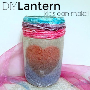 This DIY lantern makes the perfect gift for Mother's Day or a birthday! Kids will love to make them, and moms will love to use them. 