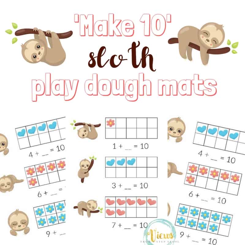Play dough mats are a really fun way to make early learning a hands-on, sensory experience!