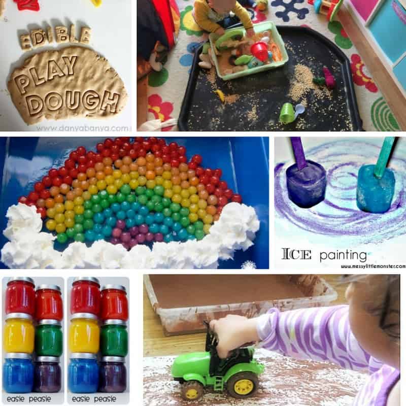 Baby play sensory activities for toddlers
