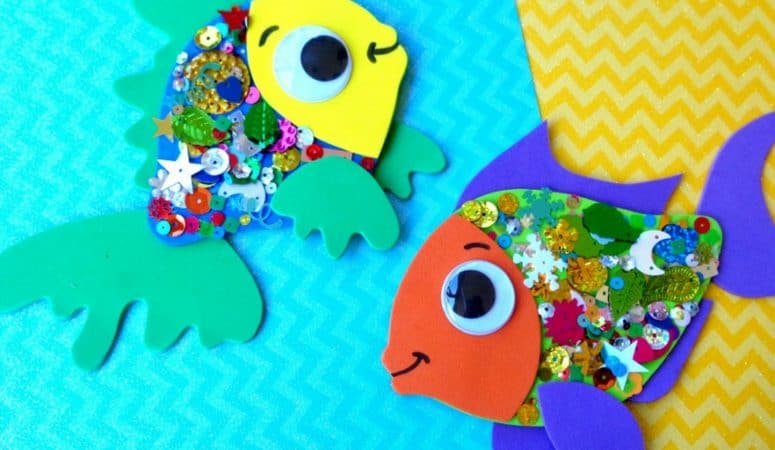 Confetti Fish Craft for Kids