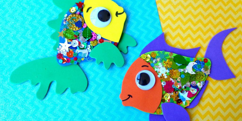 Confetti Fish Craft for Kids