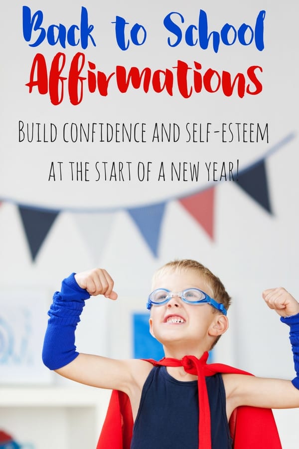 These back to school affirmations are great for boosting confidence and self-esteem for kids returning to school, or throughout the school year. 
