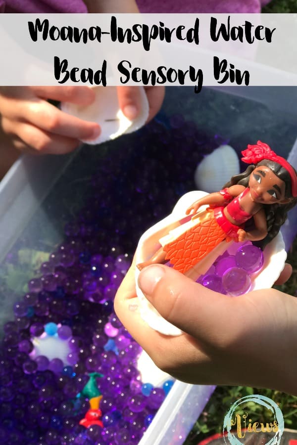 This water bead sensory play is a fun way to use our Moana toys for some pretend play. Water beads are inexpensive to purchase and tons of fun for kids to play with!