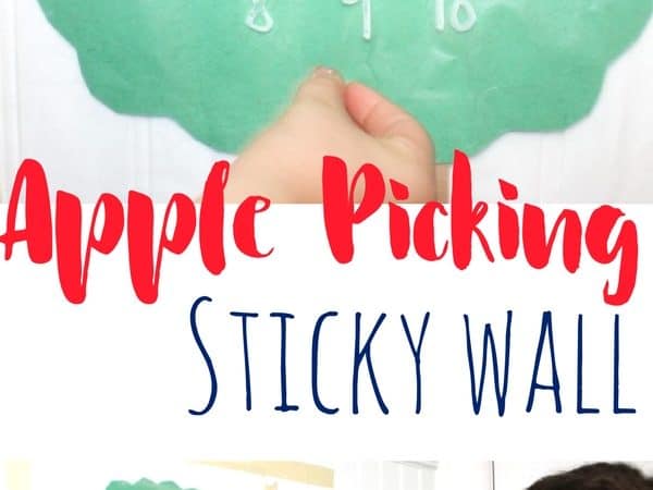 Apple Picking Sticky Wall – A Ten Red Apples Activity