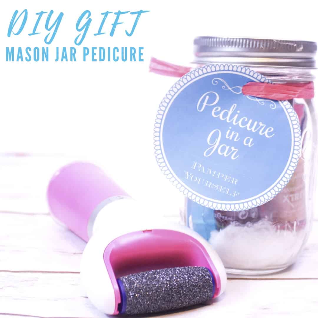 Pedicure in a Jar DIY Gift with Pedi Perfect Views From a Step Stool