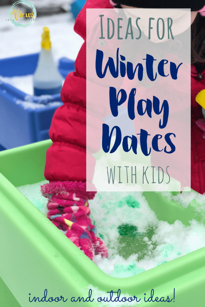 These Winter playdate ideas for kids include outdoor fun, indoor crafting, and some places that kids enjoy going to to play with friends. 